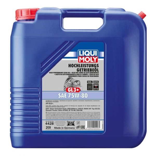 Ilustracja LM4428 LIQUI MOLY OLEJ PRZEKŁADNIOWY GL3+ SAE 75W-80 20L