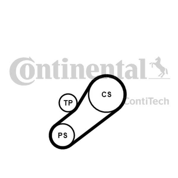 Ilustracja 4PK735K1 CONTINENTAL CTAM ZESTAW PASKA KLINOWEGO WIELOROWKOWEGO