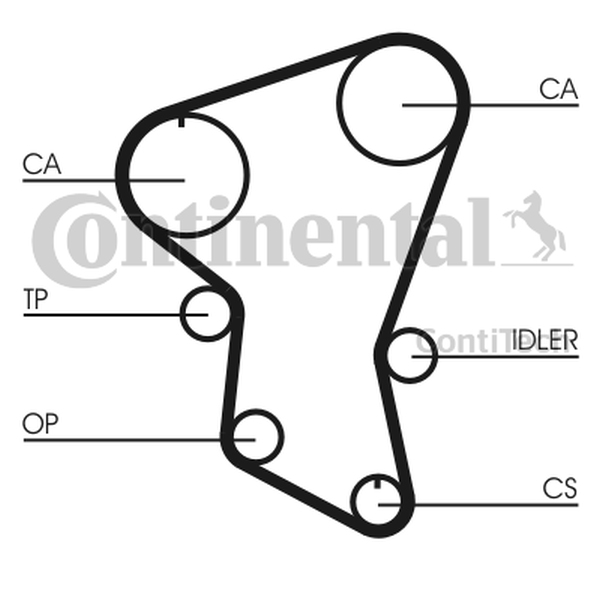 Ilustracja CT516 CONTINENTAL CTAM PASEK ROZRZĄDU
