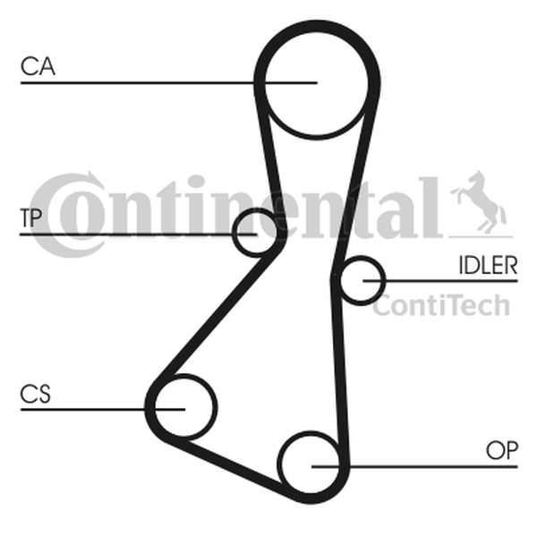 Ilustracja CT614 CONTINENTAL CTAM PASEK ROZRZĄDU