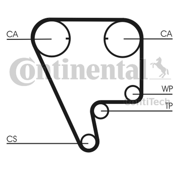 Ilustracja CT804 CONTINENTAL CTAM PASEK ROZRZĄDU